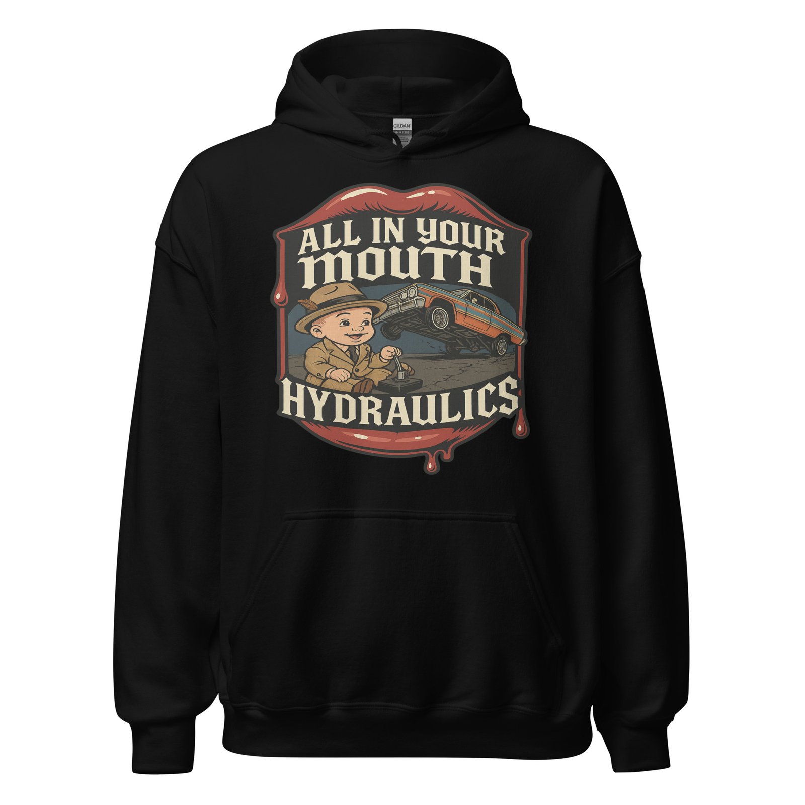 All In Your Mouth Hydraulics by CFG LB Mens *Limited Edition* Hoodie - Image 17