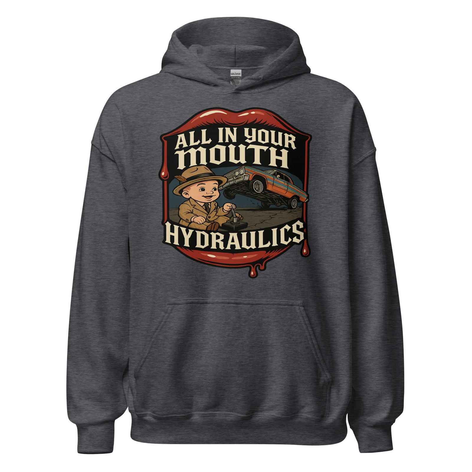 All In Your Mouth Hydraulics by CFG LB Mens *Limited Edition* Hoodie - Image 16