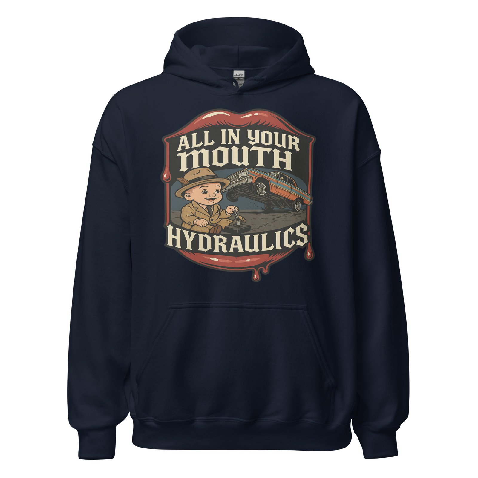 All In Your Mouth Hydraulics by CFG LB Mens *Limited Edition* Hoodie - Image 14