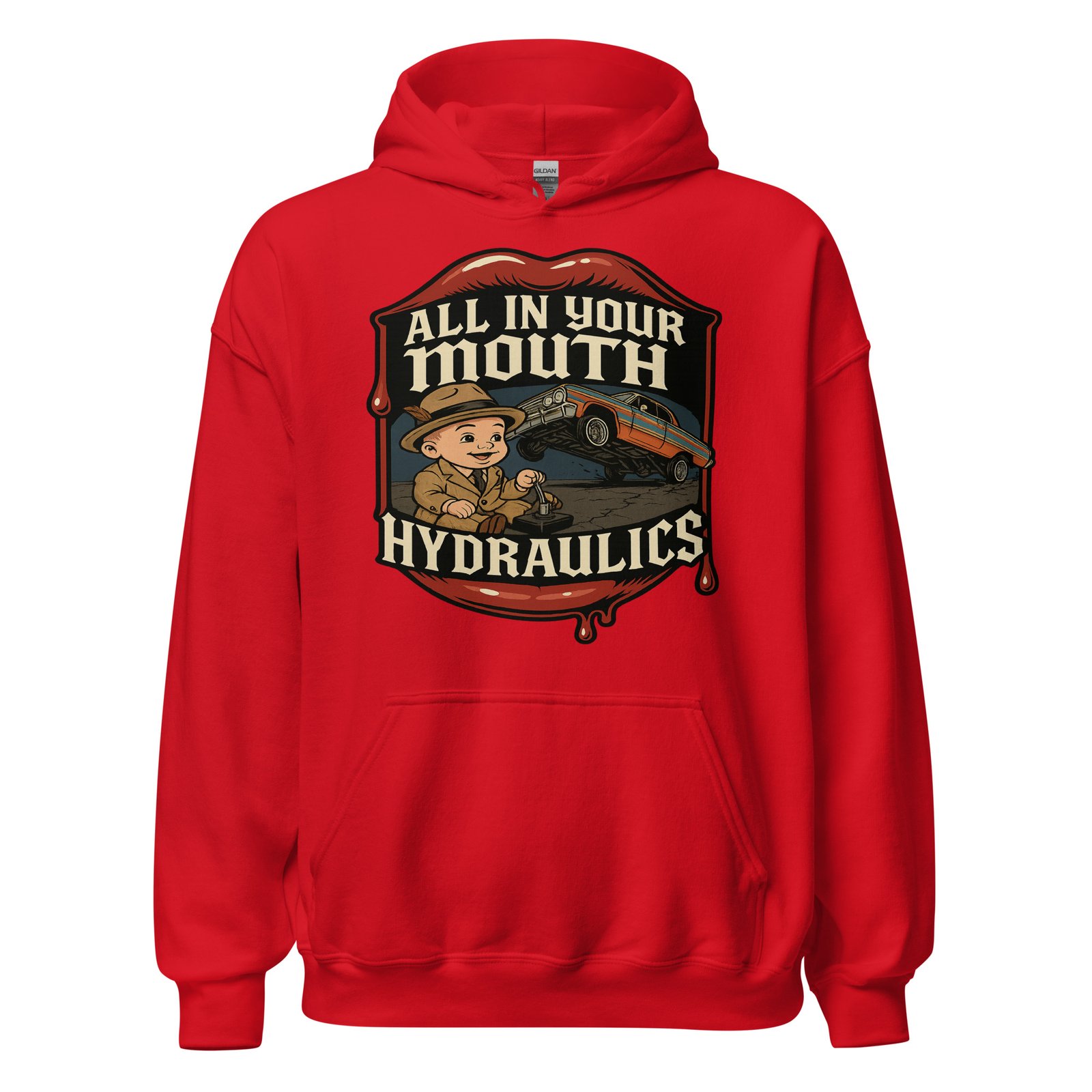 All In Your Mouth Hydraulics by CFG LB Mens *Limited Edition* Hoodie - Image 13