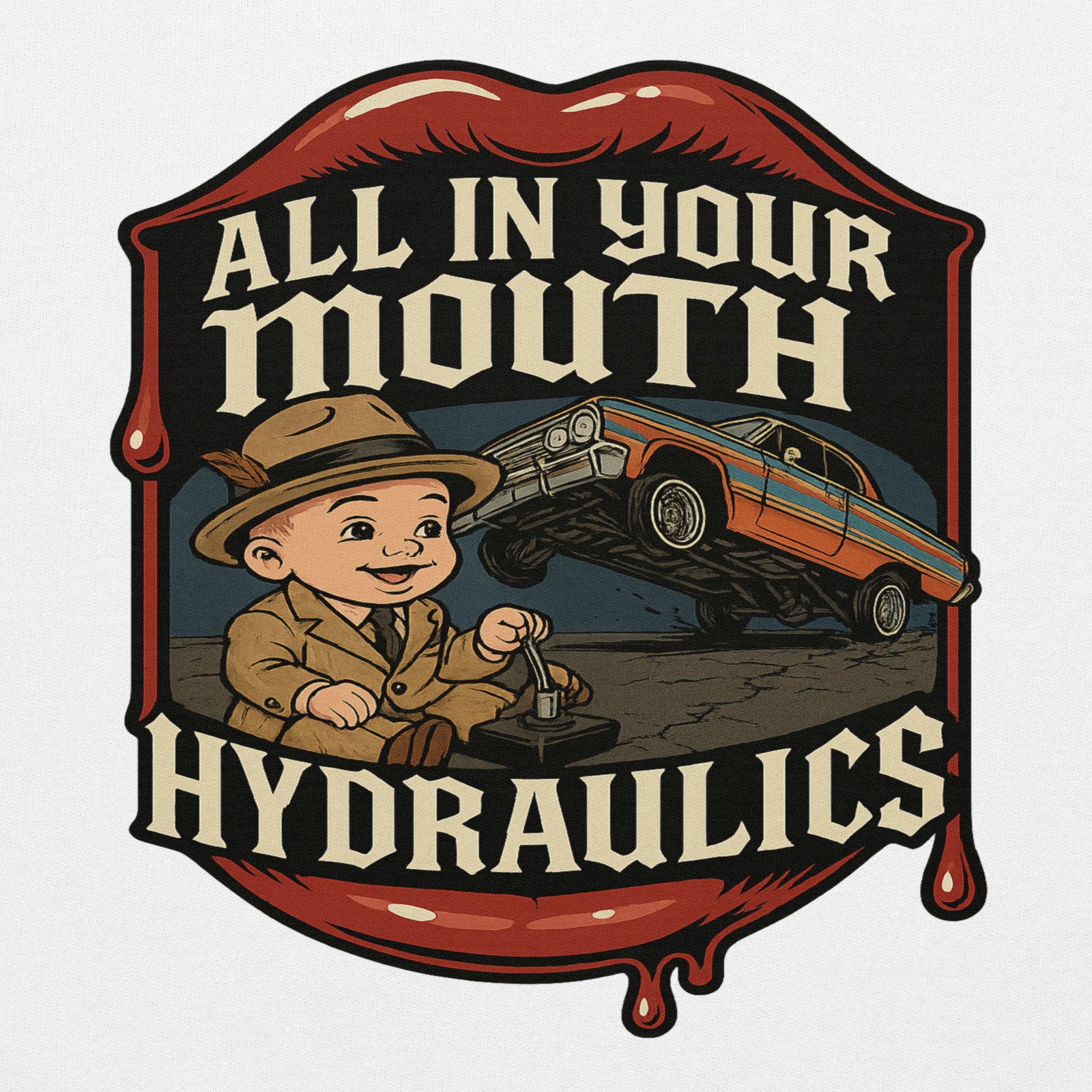 All In Your Mouth Hydraulics by CFG LB Mens *Limited Edition* Hoodie